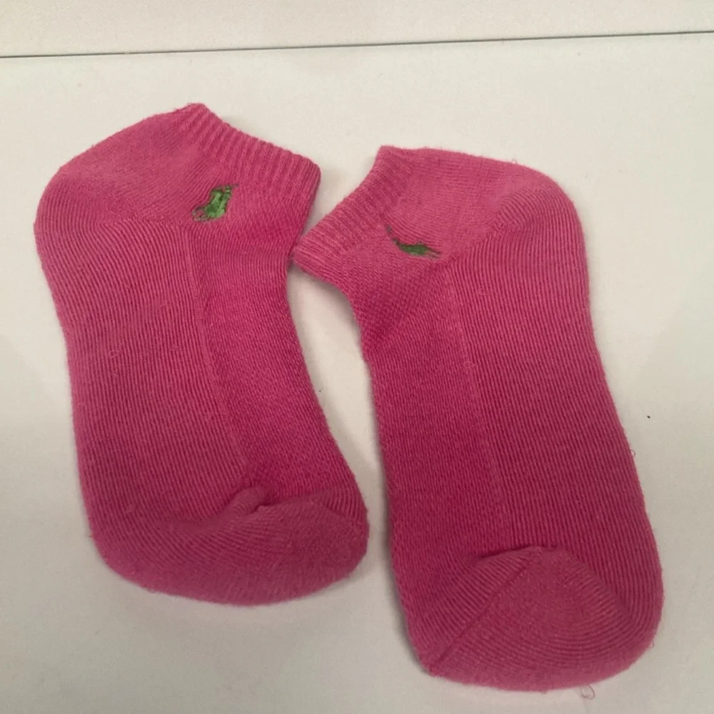 Hot Pink Polo Athletic Socks
